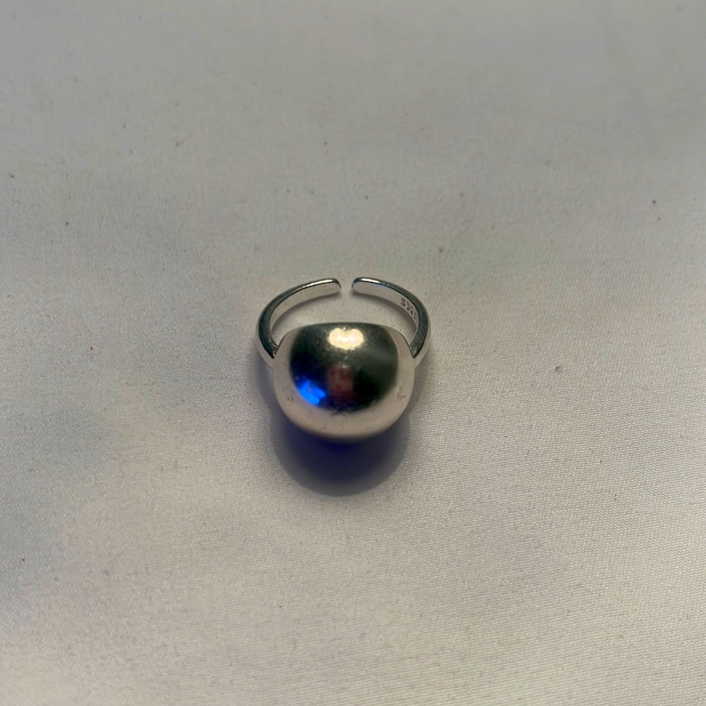 Unique Silver Dome Ring